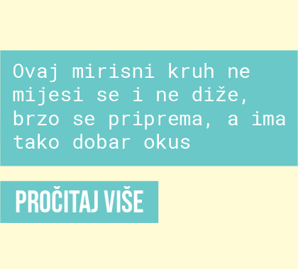 Kruh sa sirom bez kvasca recept