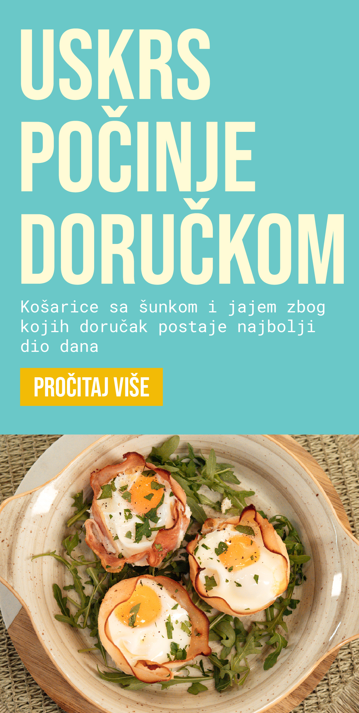 Kosarice sa sunkom i jajem zbog kojih dorucak postaje najbolji dio dana